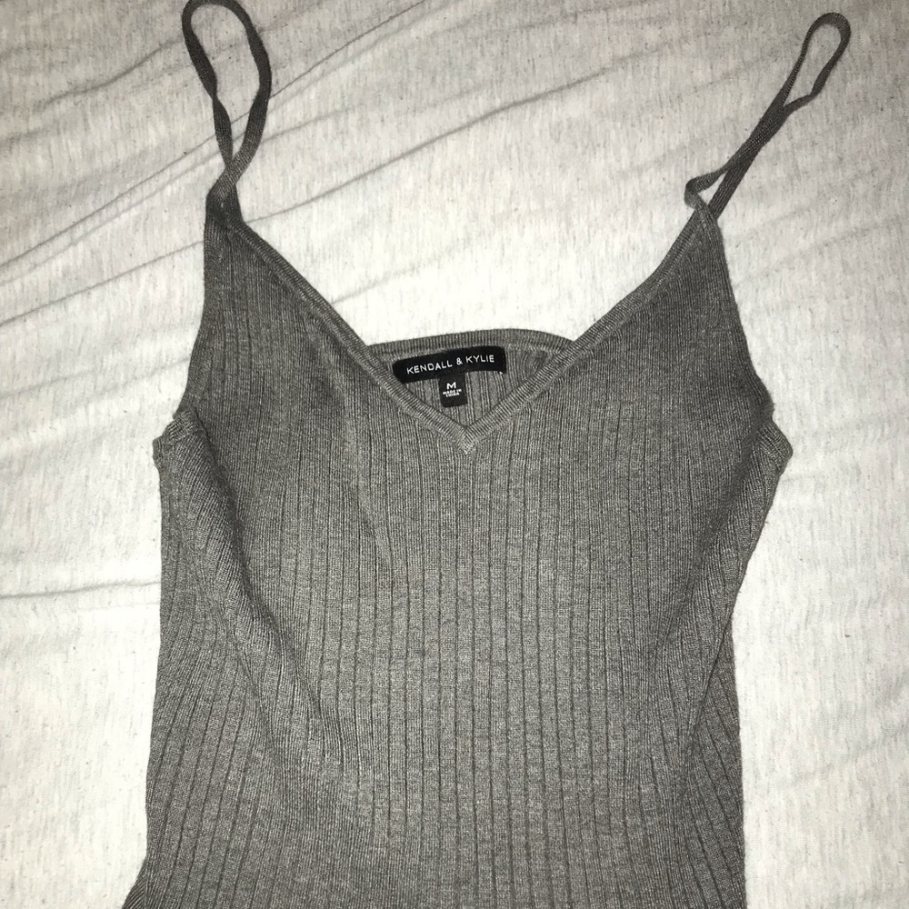 Grey Kendall and Kylie tank top